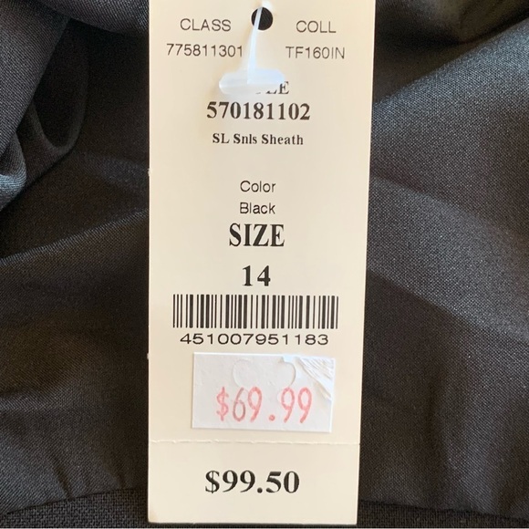 🆕 White House Black Market Sheath Dress Women’s Size 14 - Picture 5 of 6